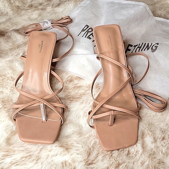 2 pairs "Pretty Little Thing" heels / size 7wide NEW - Picture 6 of 8